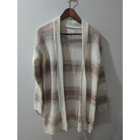 Numph Anthropologie Striped Metallic Cardigan Sweater - Picture 3 of 7